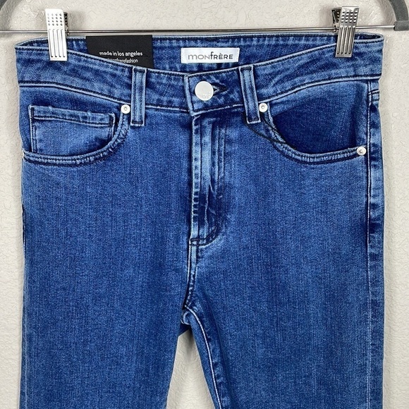 NWT Monfrere Greyson Skinny Jeans in Blue Uptown Wash Japanese Denim Sz 29 - Picture 3 of 11